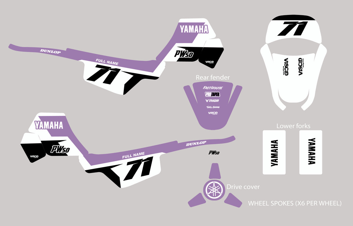 PW50 Graphics- HD Series PURPLE – Viscid Design Co.