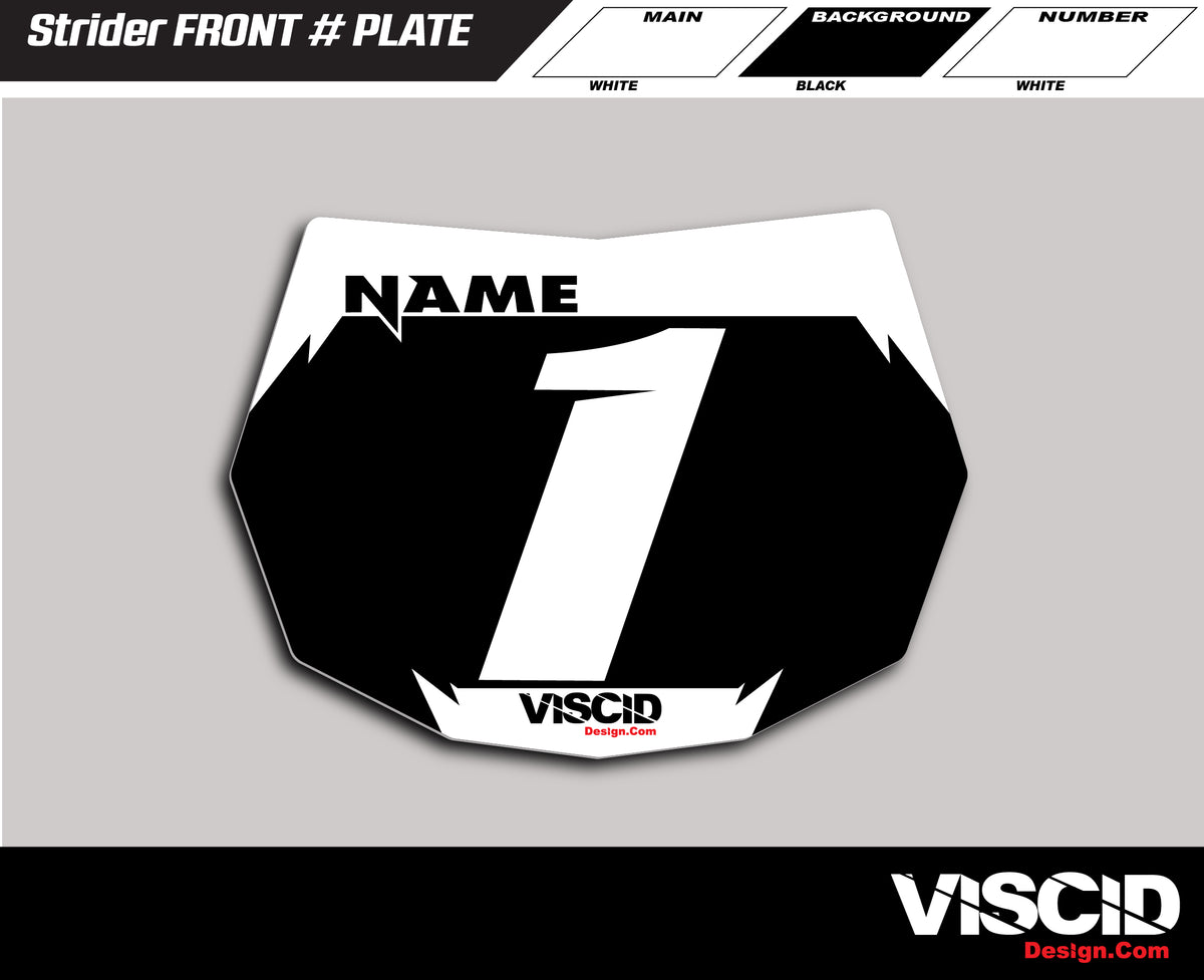Strider Number Plate - Venom Series – Viscid Design Co.