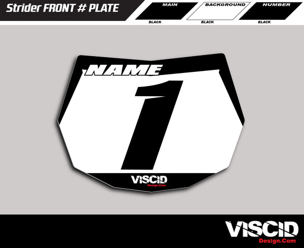 Strider Number Plate -  Racer Series