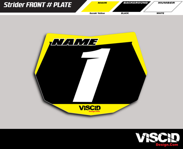 Strider Number Plate -  Racer Series