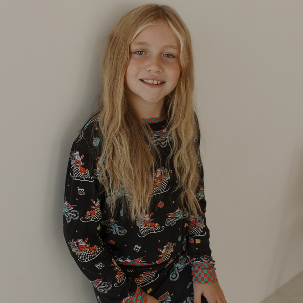 Santas Speedy Sleigh Toddler & Youth Pajamas *PREORDER - SHIPPING OUT BETWEEN DEC 5 - DEC 12**