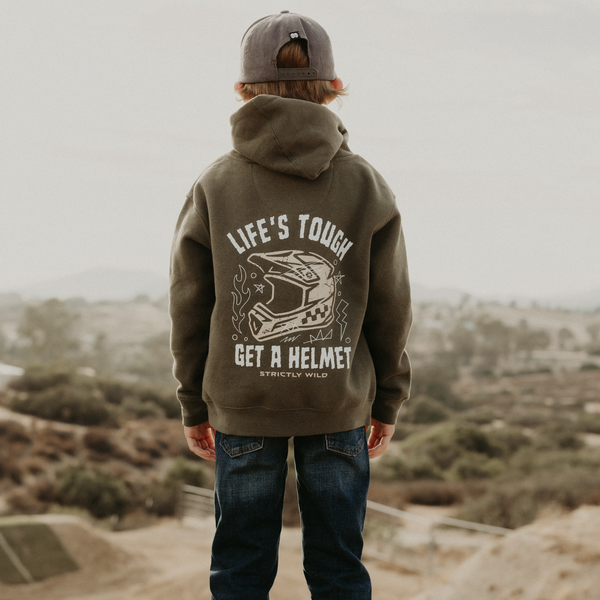 Life's Tough Get A Helmet Hoodie / PREORDER: shipping October 28 - Nov 18