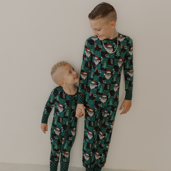 Let's Race Santa Toddler & Youth Pajamas *PREORDER - SHIPPING OUT BETWEEN DEC 5 - DEC 12**