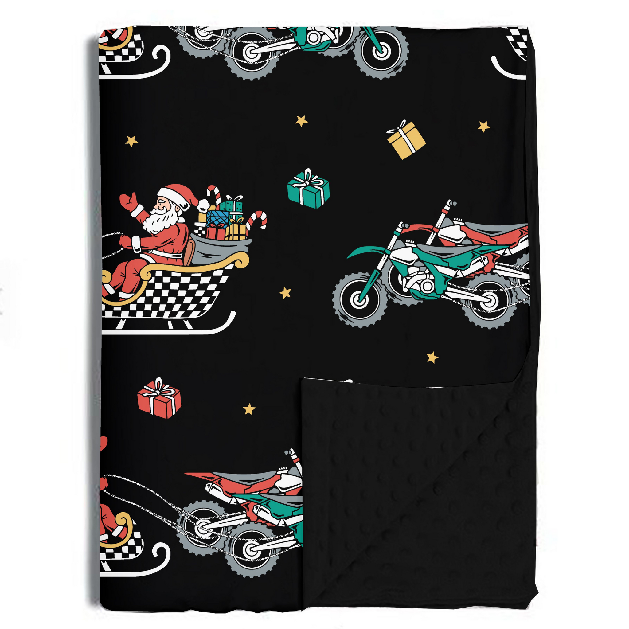 Santas Speedy Sleigh Blanket / Large *PREORDER - SHIPPING OUT BETWEEN DEC 5 - DEC 12**