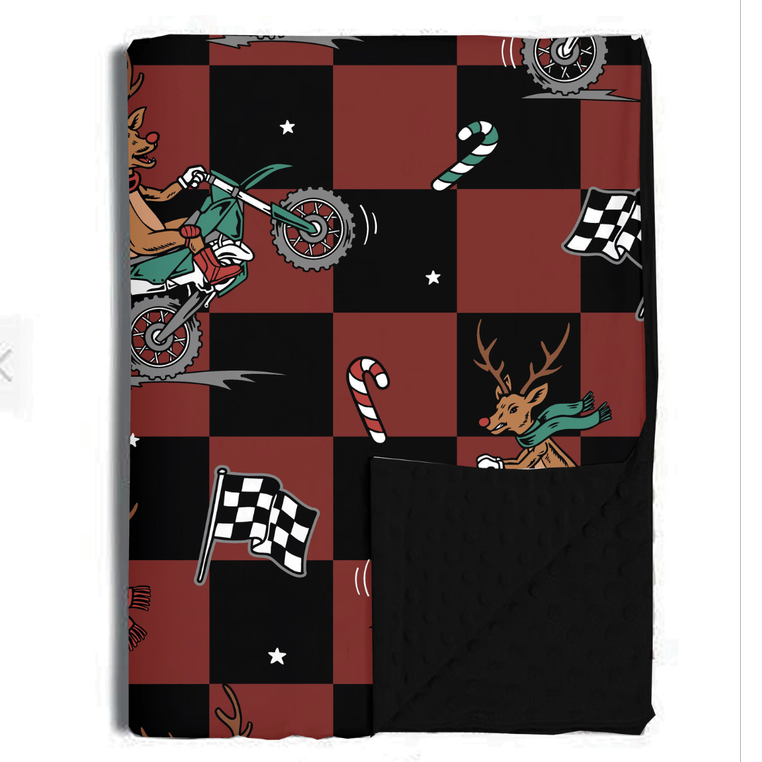 Rudolph The Red nose Racer Blanket / Large *PREORDER - SHIPPING OUT BETWEEN DEC 5 - DEC 12**