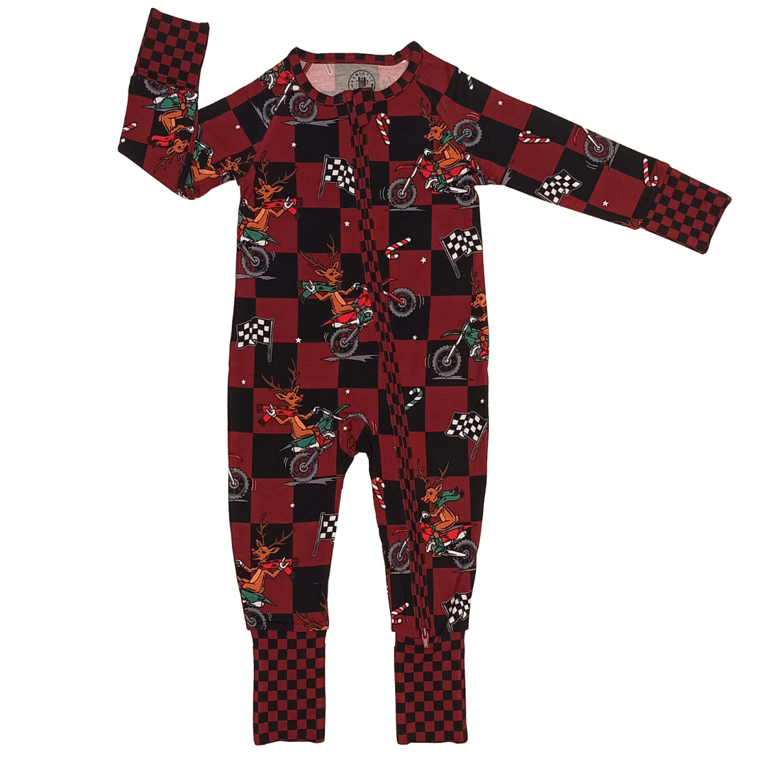 Rudolph The Red Nose Racer Zip Up Pajamas *PREORDER - SHIPPING OUT BETWEEN DEC 5 - DEC 12**