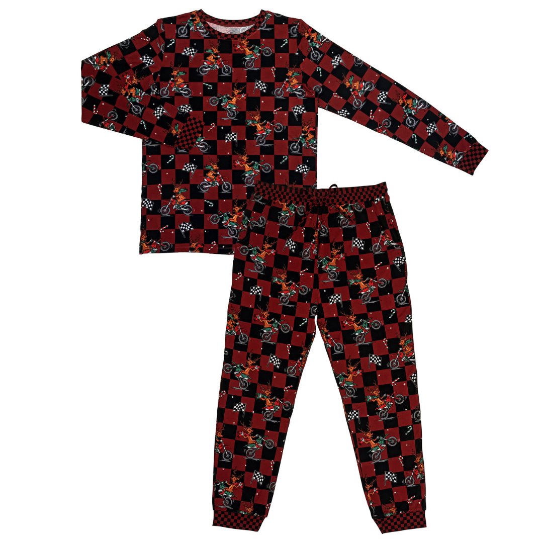 Rudolph The Red Nose Racer Unisex Adult Pajamas *PREORDER - SHIPPING OUT BETWEEN DEC 5 - DEC 12**