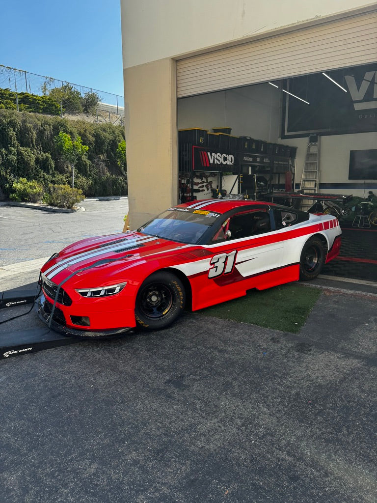 Red and White Racecar