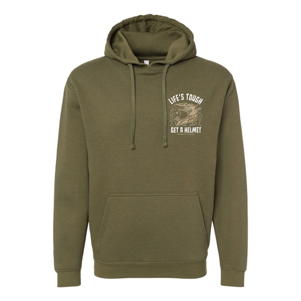 Life's Tough Get A Helmet Hoodie / PREORDER: shipping October 28 - Nov 18
