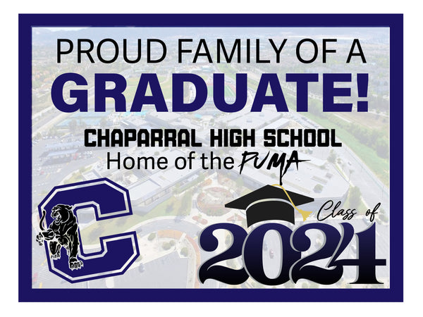 Sky View Graduation sign  - Chaparral