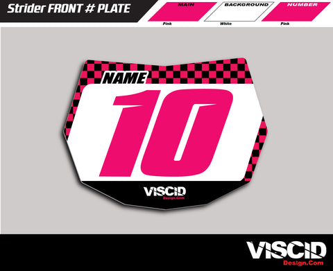 Strider Number Plate -  Speed Series