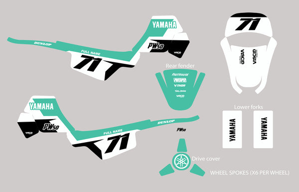 PW50 Graphics- HD Series TEAL