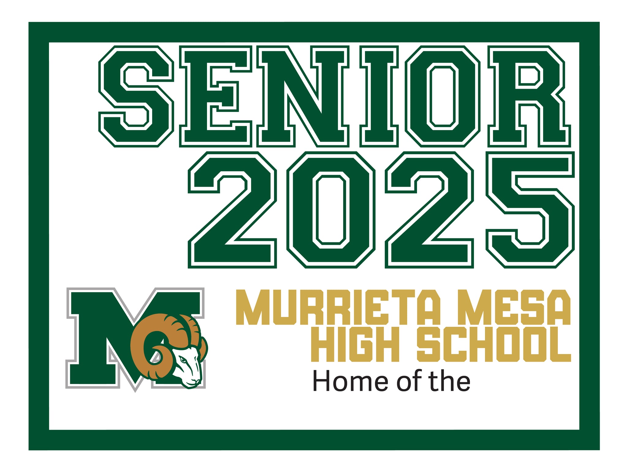 Bold Graduation sign  -  Mesa Murrieta