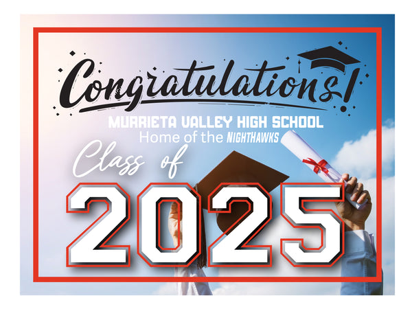 Simplicity Graduation sign  -  Murrieta Valley