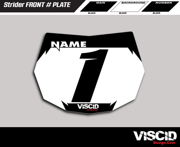 Strider Number Plate -  Venom Series