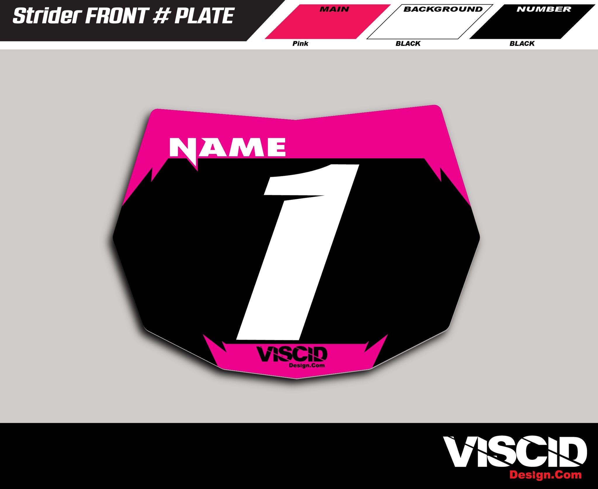 Strider Number Plate -  Venom Series