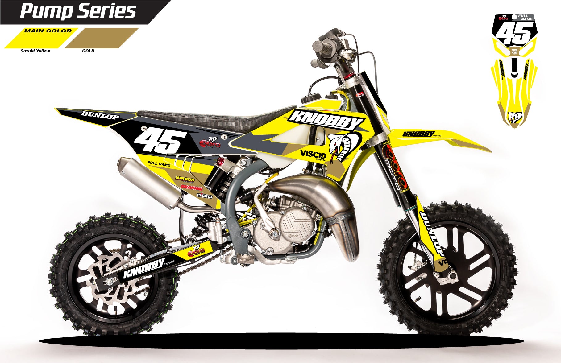 COBRA Graphics- Pump Series Yellow/Gold