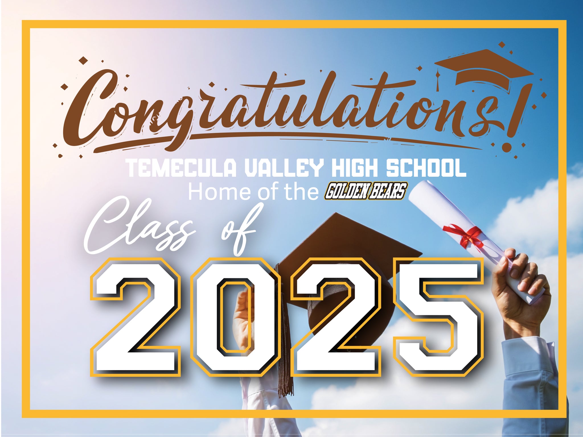 Simplicity Graduation sign  -  Temecula Valley