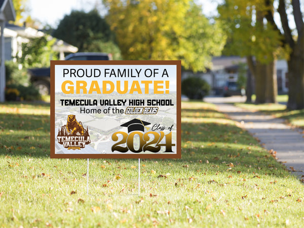 Sky View Graduation sign  -  Temecula Valley