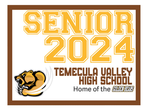 Bold Graduation sign  -  Temecula Valley