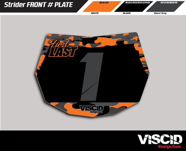 Strider Number Plate -  Camo Series