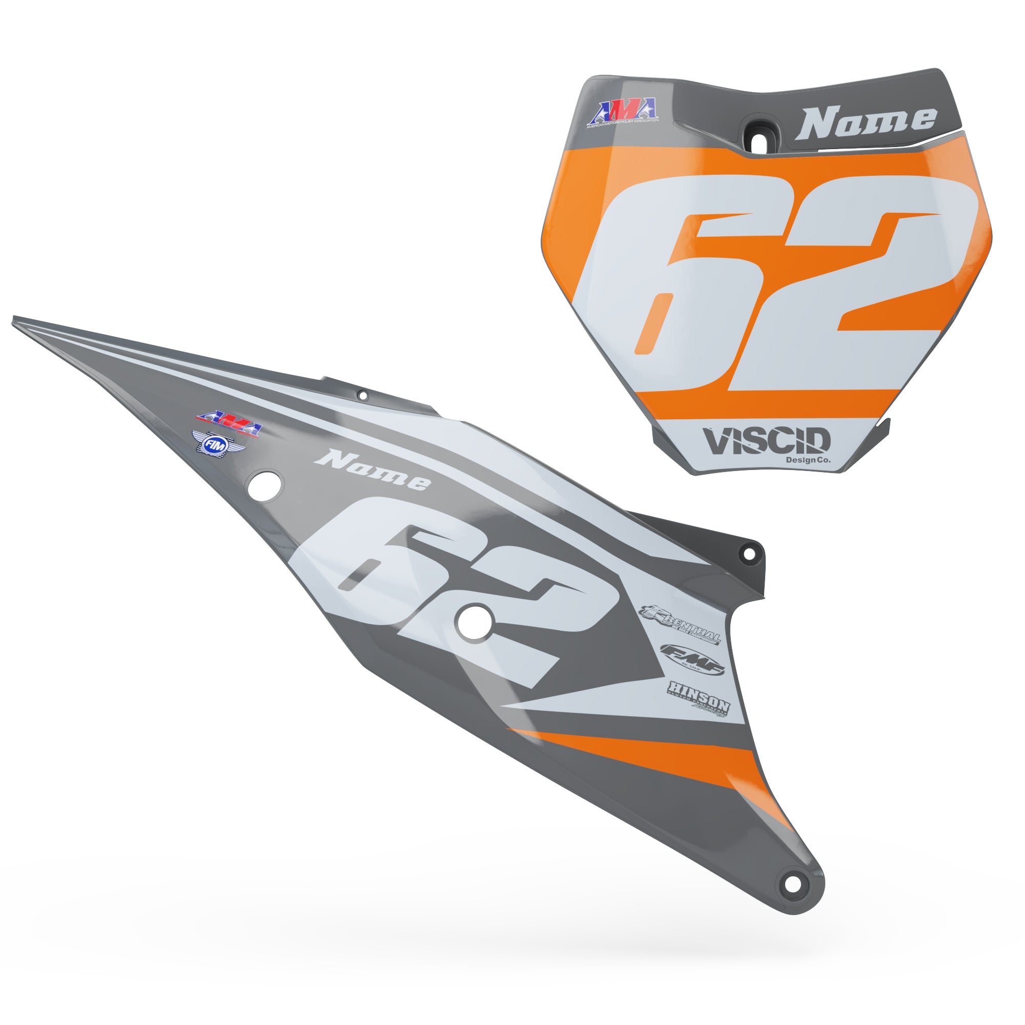 Number Plate Set For KTM - Glacier Series