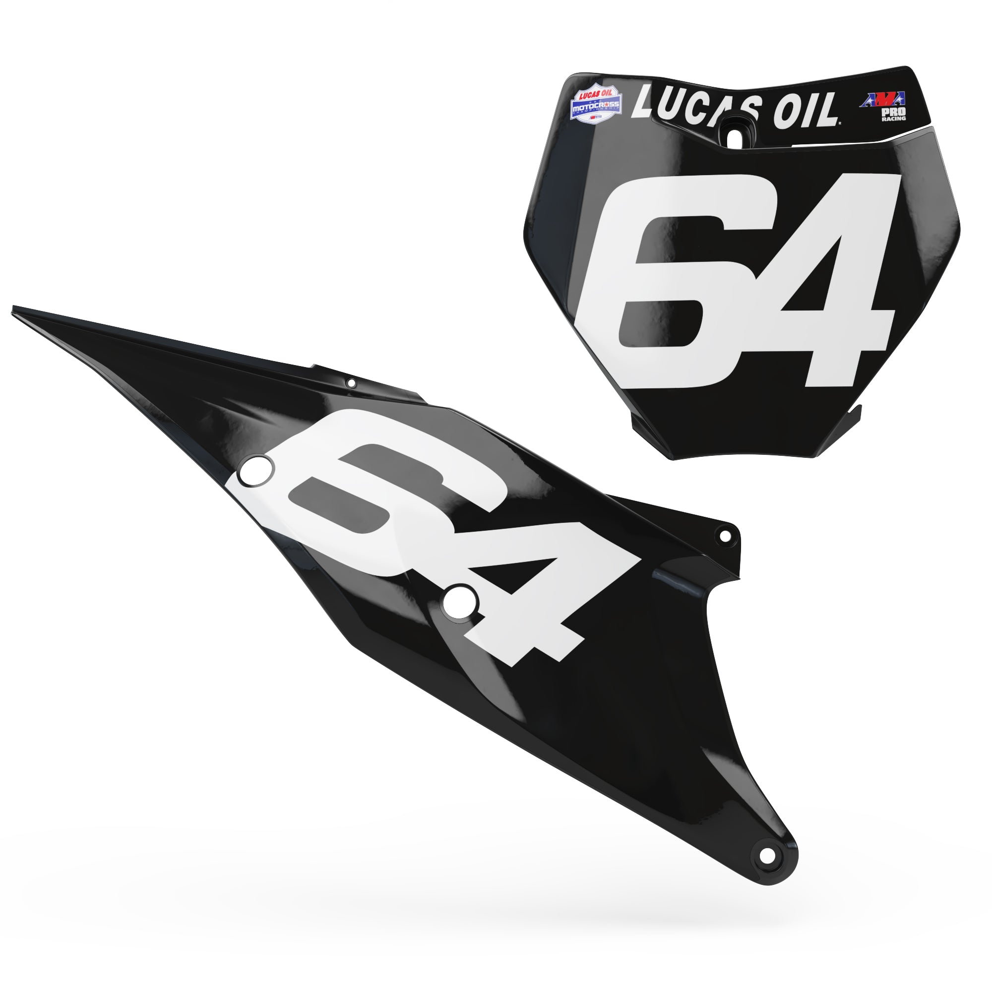 Complete Honda-ENJOY LUCAS OILS Decal Kit with Number Plate Decals