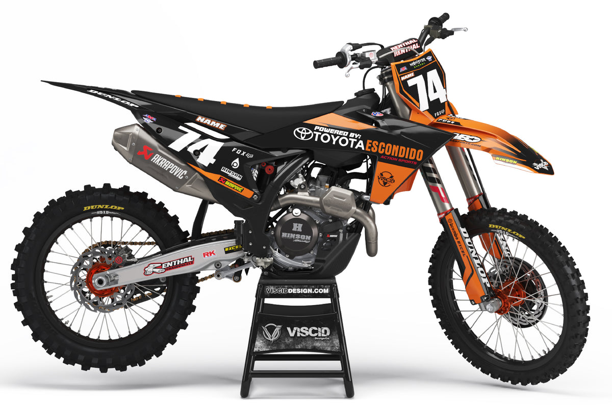 Full GFX Kit For KTM- Point Series (Orange) – Viscid Design Co