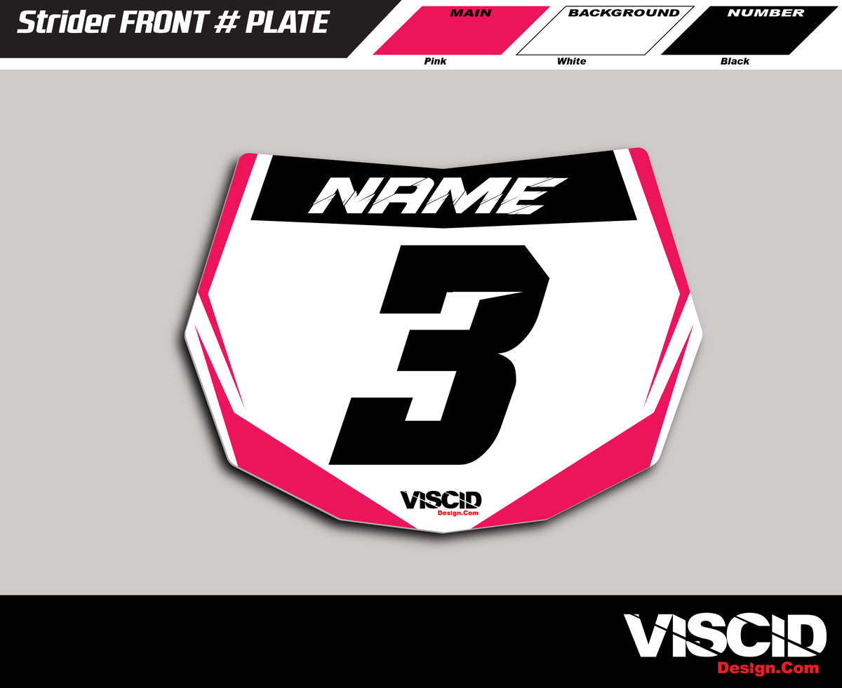 Strider Number Plate - Sharp Series – Viscid Design Co.